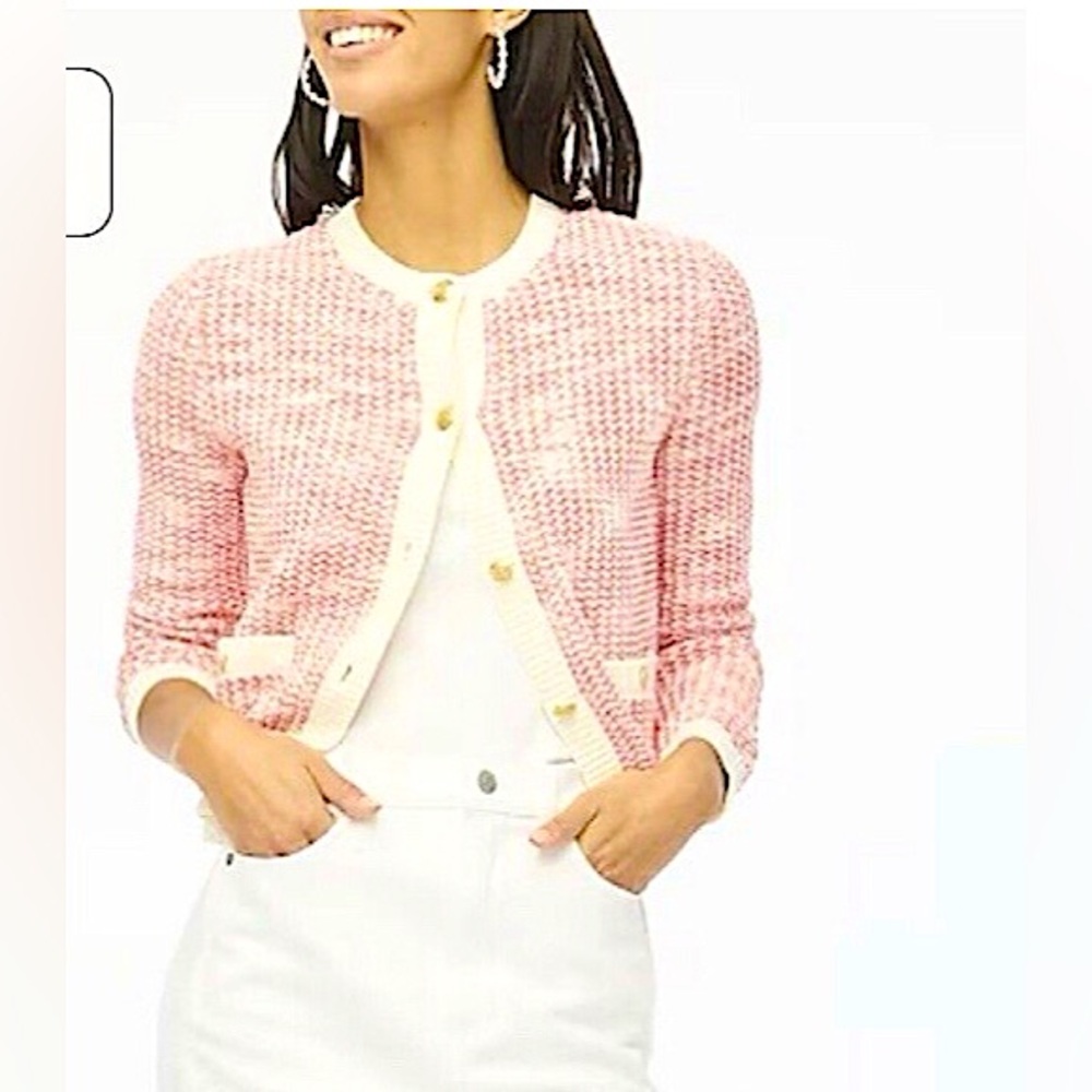 J CREW Popcorn Stitch Cardigan Sweater - Picture 3 of 14